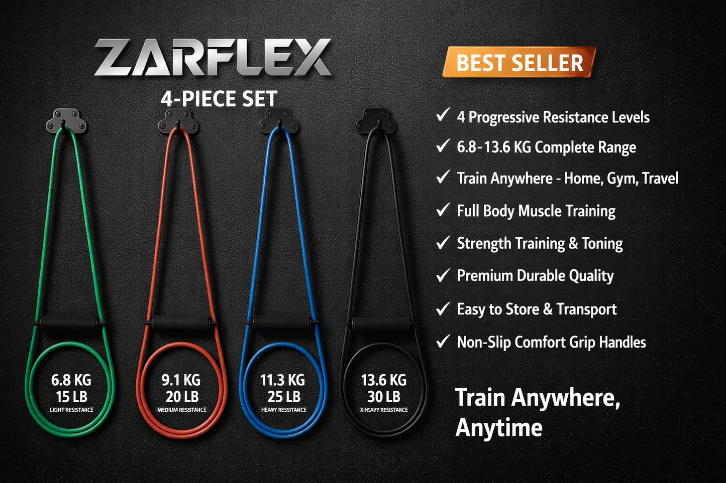 Zarflex™ - Power Pulse Bands (Resistance Trainers)